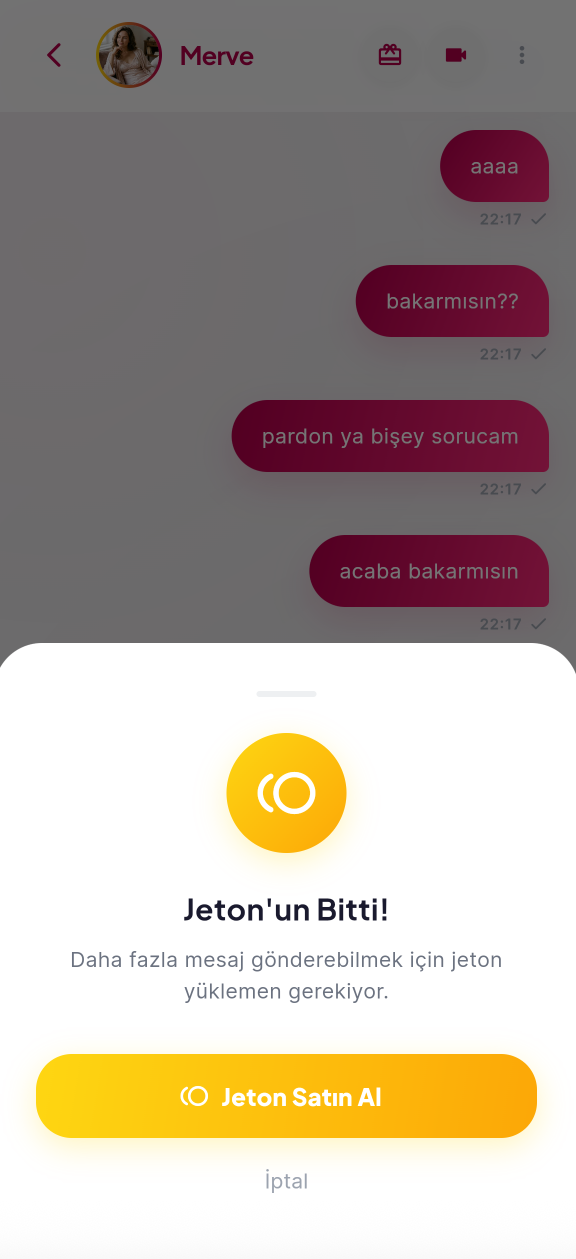 Jeton ekranı